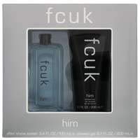 FCUK Aftershave Splash 3.4 Oz & Shower Gel 6.7 Oz - French Connection Men's Grooming Set