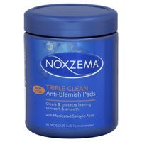 Noxzema Triple Action Anti-Blemish Pads, 90 Count (3 Pack) - Clear Skin Solution