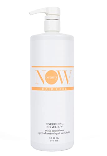 NOW BEAUTY Nourishing No Yellow Conditioner  BrassNeutralizing Purple Conditioner For ColorTreated Hair  Intensive Hydrating