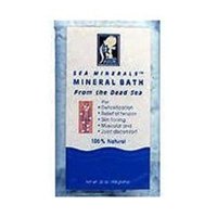 Sea Minerals Dead Sea Bath Salt - 1 Lb White With Light Blue Accents, Multi-Pack