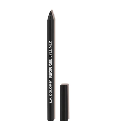 L.A. COLORS Gel Eyeliner CP630 Midnight Black - Long-Lasting, Waterproof, 0.07 oz