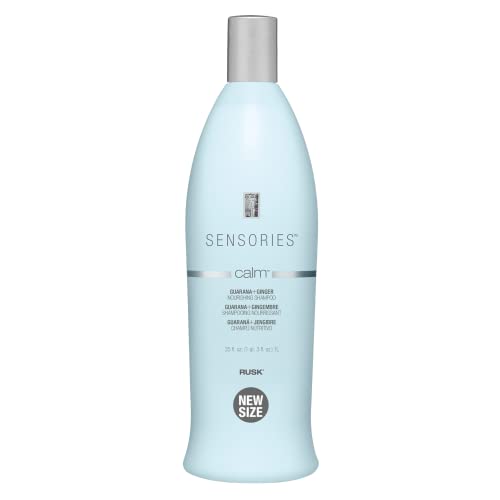 RUSK Sensories Calm Guarana and Ginger Nourishing Shampoo  35 Oz  A Nourishing Shampoo Formulated with Guarana and Ginger Extrac