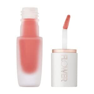 Flower Beauty Perfect Pout Lip Color - Soft Matte Liquid Lipstick, Salsa, 0.18 Fl Oz