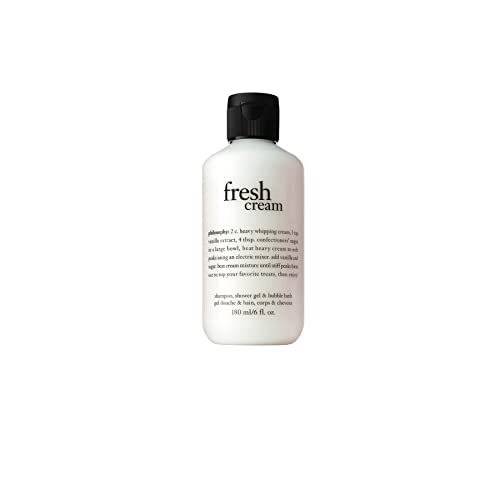 philosophy Fresh Cream Shower Gel, 6 Fl Oz - Moisturizing Body Wash for Soft Skin