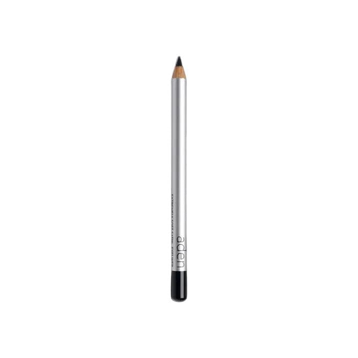 Aden Satin Eyeliner Pencil - Smudge-Proof, Waterproof & Highly Pigmented - 60 Black, 0.04 Oz