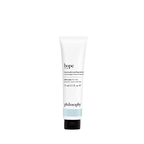 philosophy hope in a jar instant glow peeling mousse  25 oz