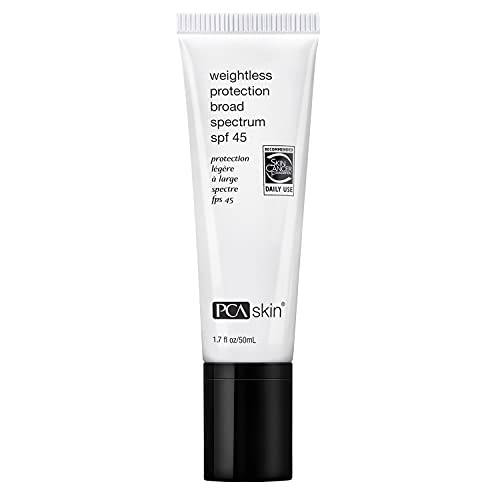 Pca Skin Weightless Protection Spf 45 Sunscreen - Oil-Free For Acne-Prone Skin, 1.7 Fl Oz