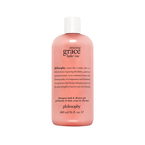 philosophy amazing grace ballet rose shampoo  bath  shower gel  16 oz