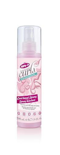 Dippity Do Curl Boost Spray - Weightless Leave-In for Frizz-Free, Shiny Curls - 200 mL