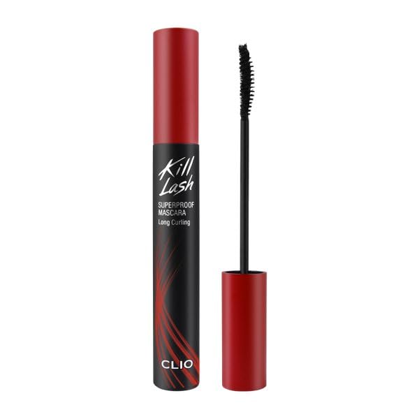 Clio Long & Curl Waterproof Black Mascara - Volumizing, Lengthening, 0.63 Oz