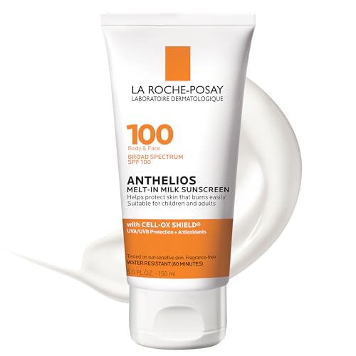 La Roche-Posay Anthelios Spf 100 Melt-In Milk Sunscreen For Body & Face, Oxybenzone Free, 