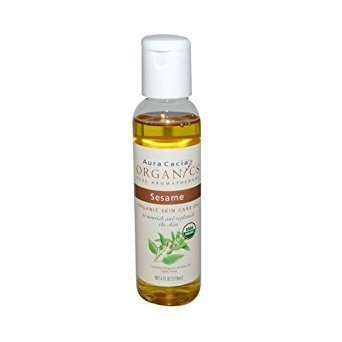 Aura Cacia Sesame Organic Skin Oil - 4 Fl Oz Nourishing Moisturizer For Healthy Skin