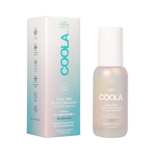 Coola Oil-Free Moisturizer With Spf 30, Niacinamide & Centella, 1.1 Fl Oz