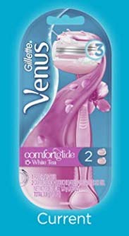 Gillette Venus Spa Breeze 2-In-1 Razor & Shave Gel Bars, Pink, 1 Count