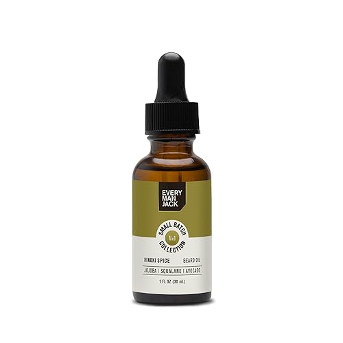 Every Man Jack Beard Oil - Hinoki Spice, 1 Fl Oz - Moisturizes, Softens & Adds Shine