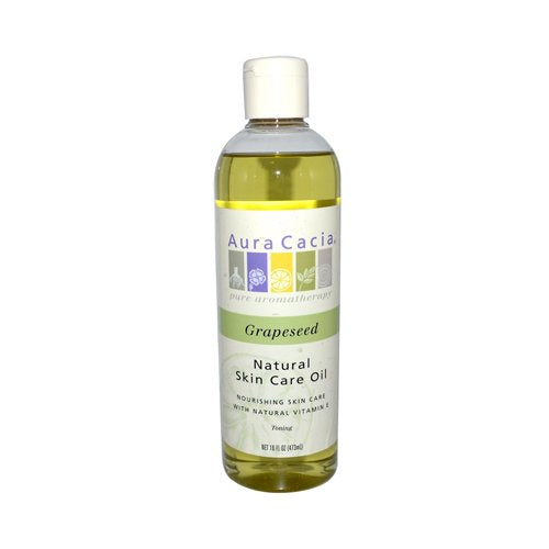 Aura Cacia Grapeseed Oil For Skincare, 1 Count - Nourishing & Moisturizing