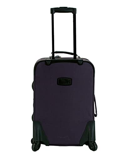 Rockland Pasadena 20-Inch Purple Softside Spinner Wheel Carry-On Luggage