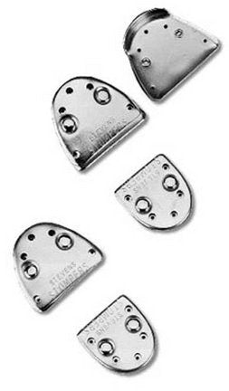 Danshuz Stevens Stompers Clogging Taps - Silver Nail-On Set, Small (Pack Of 1)