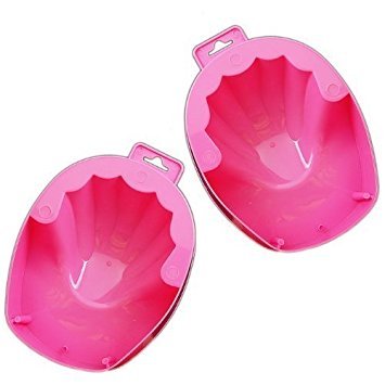 Wenettion 2Pcs Nail Art Soak Bowl Set For Manicure Polish Removal Tools