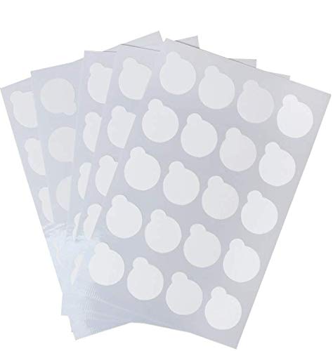 Lassum 100 Pcs Waterproof Disposable Eyelash Glue Holder Pallet - 2.5Cm Glue Pad