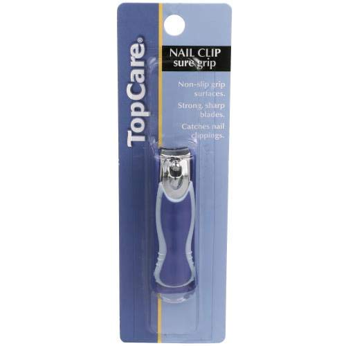 Sure Grip Nail Clipper By Topco - Ergonomic Design For Easy Nail Trimming