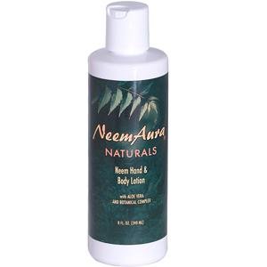 Neemaura Naturals Hand & Body Lotion With Aloe, 8 Fl Oz - Moisturizing Skin Care