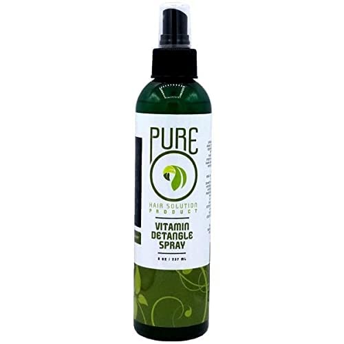 Pure O Vitamin Detangle Spray 8 Oz - Nourishing Hair Detangler For Smooth, Tangle-Free Hair