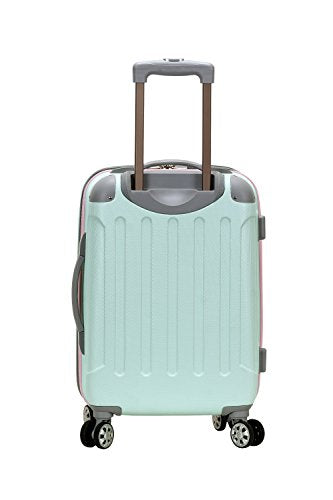 Rockland Multicolor 20-Inch Hardside Spinner Carry-On Luggage - Durable ABS Material