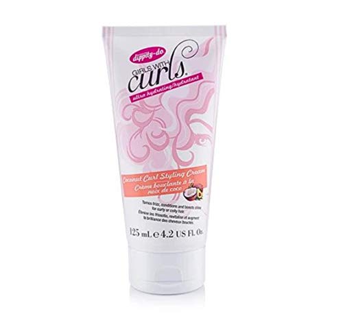 Dippity Do Girls With Curls Coconut Curl Styling Cream, 4.2 Oz - Define & Moisturize Curls