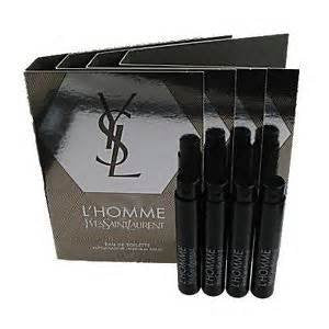 Yves Saint Laurent L'Homme Eau De Toilette Spray Sample Vials - Lot Of 4 X 1.2Ml Each