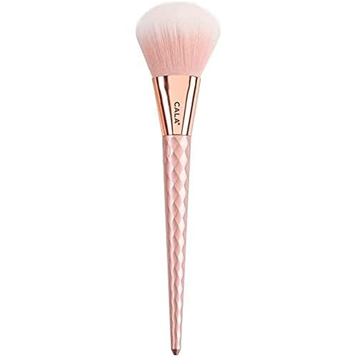 Cala Rose Bliss Collection Powder Brush - Weasel Hair, Luxurious Makeup Tool In Rose