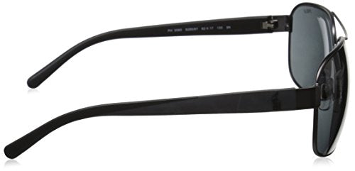 Polo Ralph Lauren Men'S Square Sunglasses, Matte Dark Gunmetal, 62Mm, Stylish Metal Frame