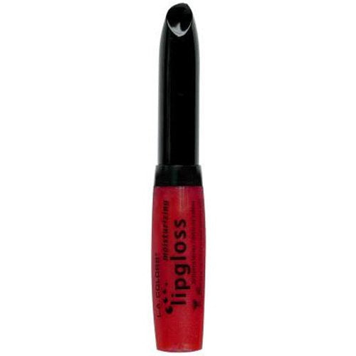 L.A. Colors Red Alert Lip Gloss - Vibrant Red, 1 Count, Glossy Finish, Long-Lasting Shine