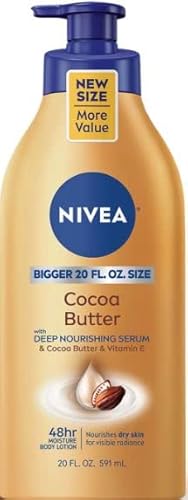 Nivea Cocoa Butter Body Lotion With Deep Nourishing Serum, 20 Fl Oz - Hydrating Skin Care