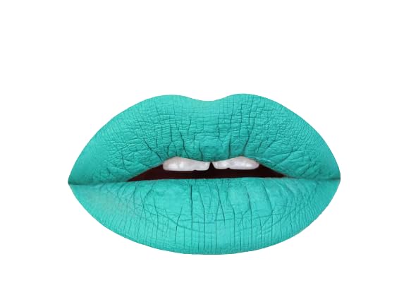 Aromi Sea Foam Matte Liquid Lipstick | Long-Lasting, Vegan, Smudge-Proof Aqua Color 0.14Oz