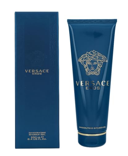 Versace Eros Invigorating Shower Gel 250ml - Luxurious Fragrance for Refreshing Cleanliness