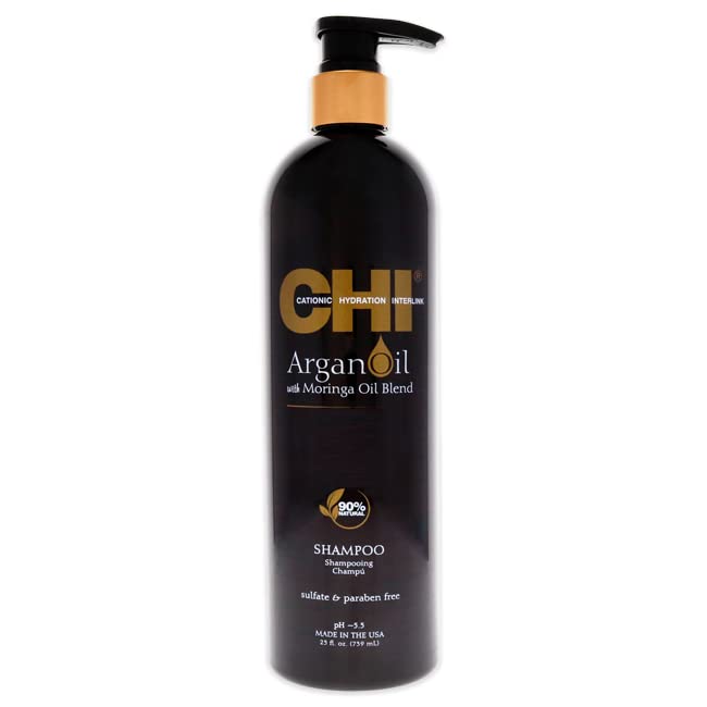 cHI Argan Oil Plus Moringa Oil Shampoo Unisex Shampoo 25 oz