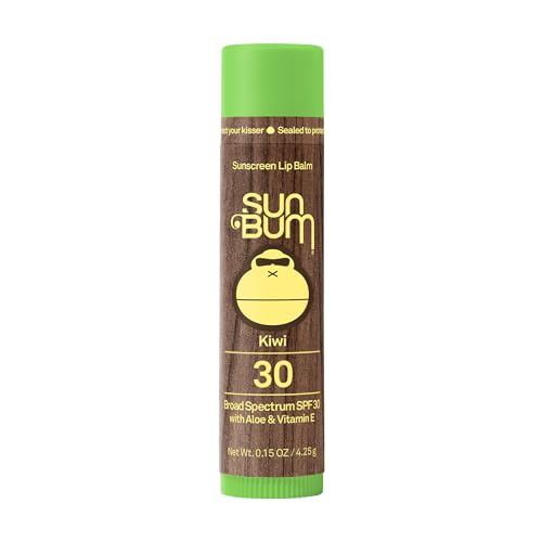 Sun Bum Spf 30 Vegan Lip Balm - Kiwi Flavor, Broad Spectrum Uv Protection, 0.15 Oz