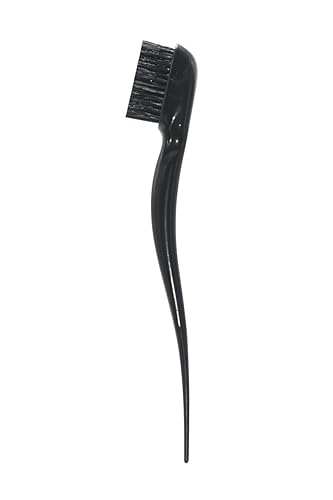 Cricket Edge Brush - Anti-Static, Vegan, Nano-Tapered Hair Brush For Smoothing Baby Hairs, Black