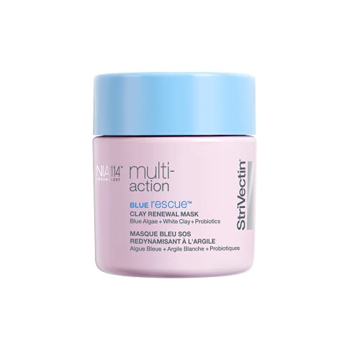 StriVectin MultiAction Blue Rescue Clay Renewal Face Mask  Reduces Fine Lines  Enlarged Pores  Texture and Dull Skin   320 oz