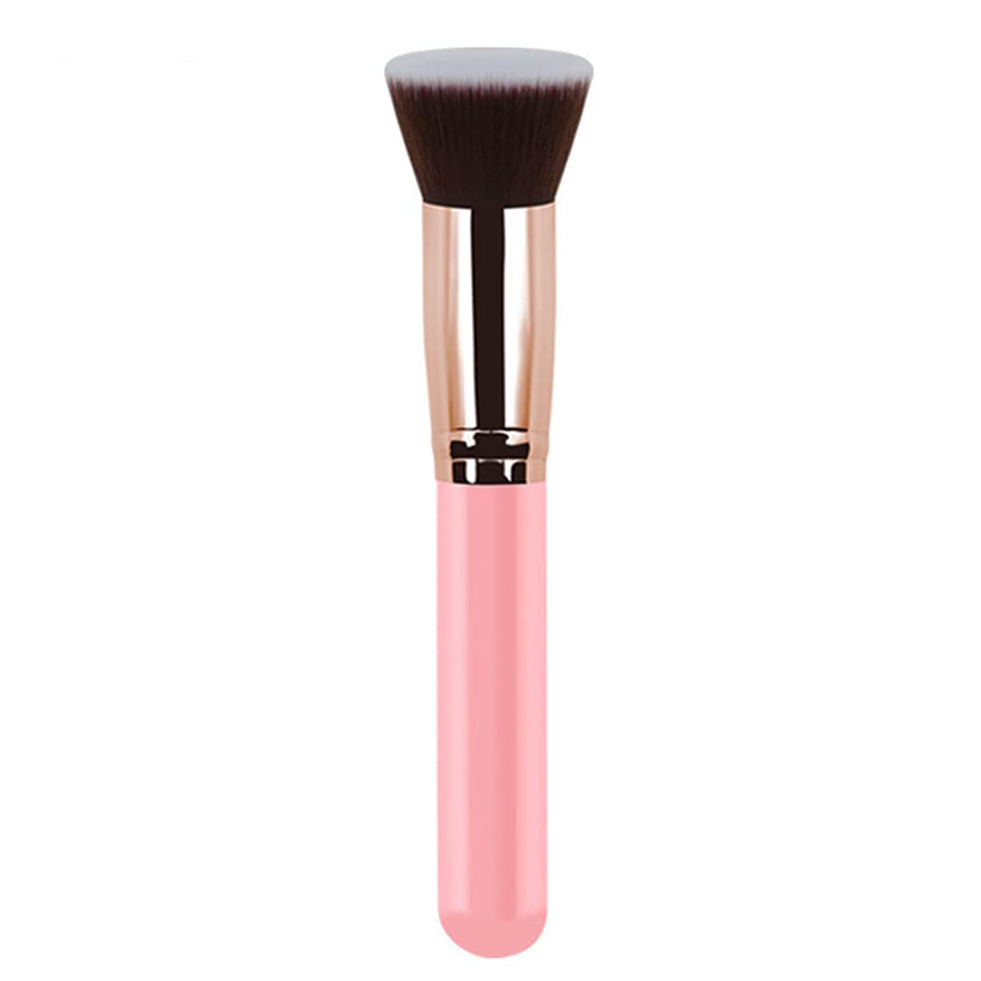 Rn Beauty Kabuki Makeup Brush Set - Thick, Dense Synthetic Powder, Foundation, Blush, Rose Gold