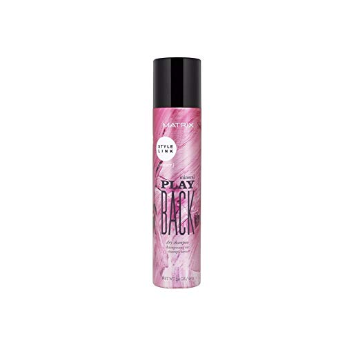 MATRIX Style Link Mineral Play Back Dry Shampoo  Absorbs Oils and Refreshes Hair  For Oily Hair  34 Oz