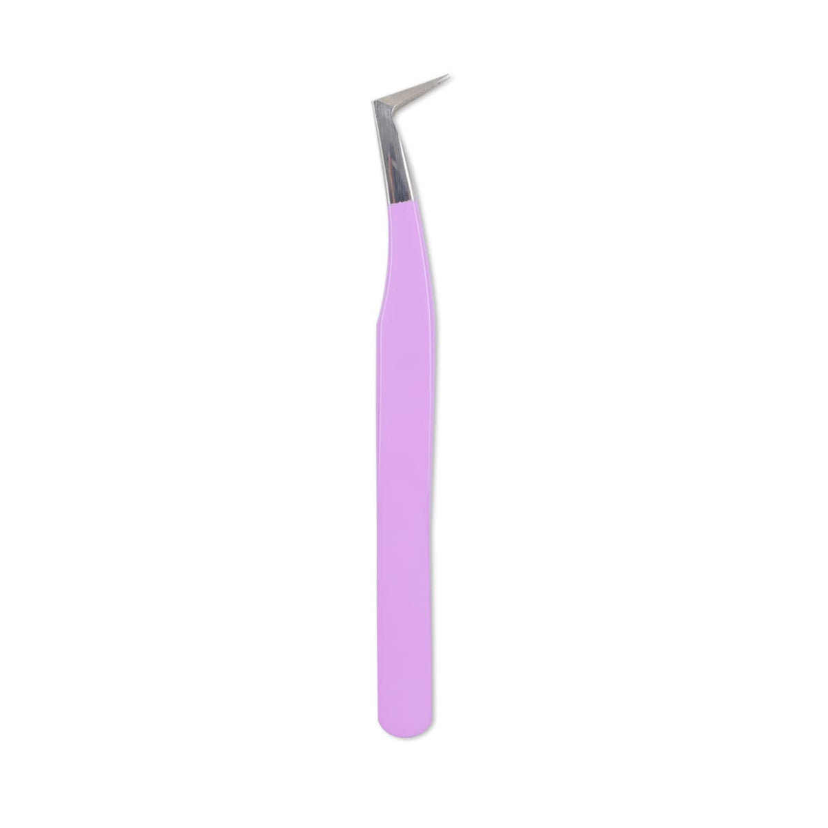 VAVALASH Purple Lash Tweezers - Diamond Grip for Volume & Classic Fans, 1 PCS Stainless Steel