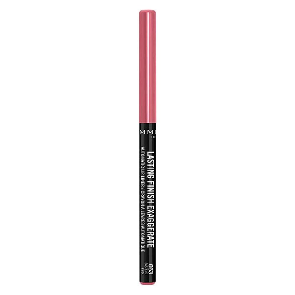 Rimmel Exaggerate Automatic Lip Liner - Long Lasting, Rich Smooth Formula, Eastend Pink 63