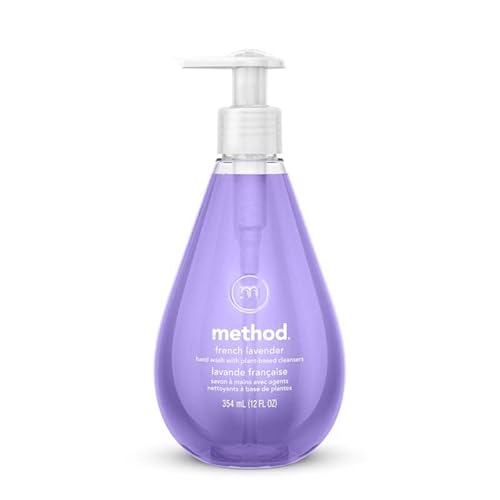 Method Gel Hand Soap, French Lavender, 12 Fl Oz - Pack Of 6, Eco-Friendly Formula