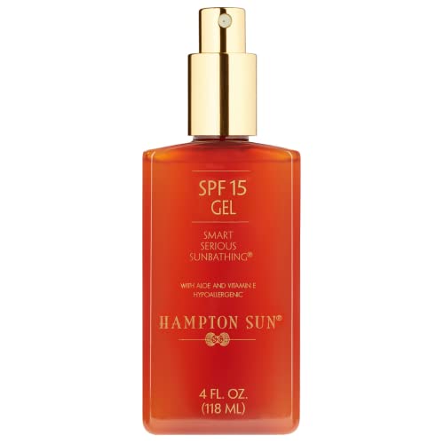 Hampton Sun Spf 15 Ultra-Hydrating Sunscreen Gel With Jojoba Oil & Aloe Vera, 4 Fl Oz