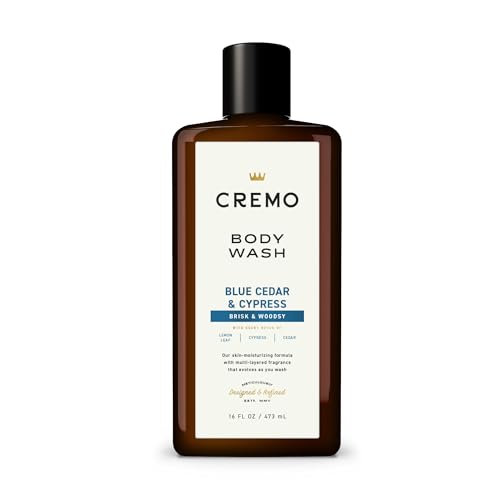 Cremo Body Wash For Men, Woodsy Scent With Lemon Peel & Cedar, 16 Fl Oz