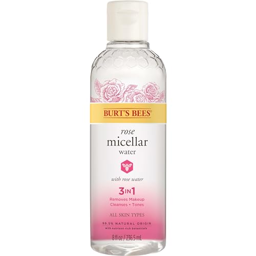 Burts Bees Micellar Facial Cleansing Water with Rose Water  8 OzPack of 1