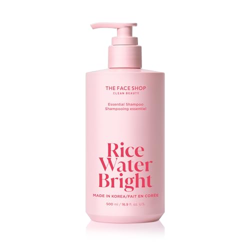 The Face Shop Rice Water Bright Shampoo For Dry & Damaged Hair, 16.9 Fl Oz, Sulfate Free