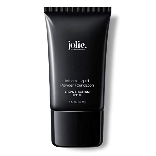 Jolie Liquid Powder Foundation, Oil-Free Makeup With Spf 15, Hydrating, Porcelain - 1 Fl Oz